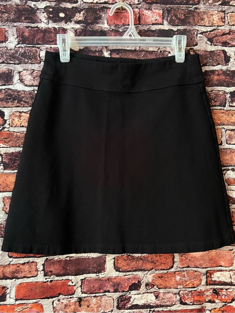 Heirloom Women's True Black Mini Skirt with Clean A-Line Silhouette Small
